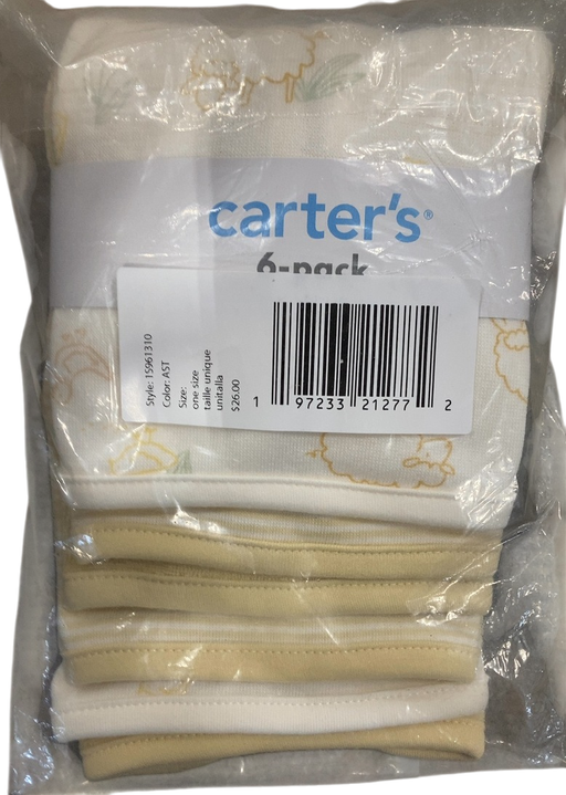 Shop Carter’s Washcloth 6 Pack, Yellow/Sheep/Stripes at GoodBuy Gear