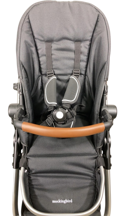 Shop Mockingbird Single to Double 2.0 Stroller, 2024, No Canopy, No Canopy, Silver With Penny Leather at GoodBuy Gear