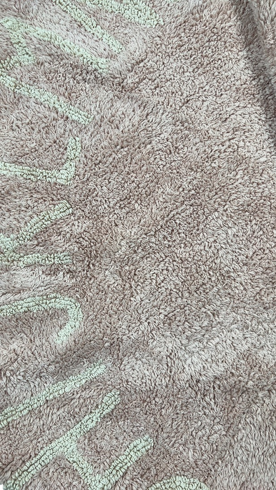 Shop Lorena Canals Round ABC Washable Rug 5', Vintage Nude at GoodBuy Gear