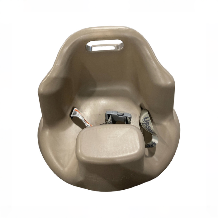Shop Upseat Baby Floor & Booster Seat with Tray, Taupe at GoodBuy Gear