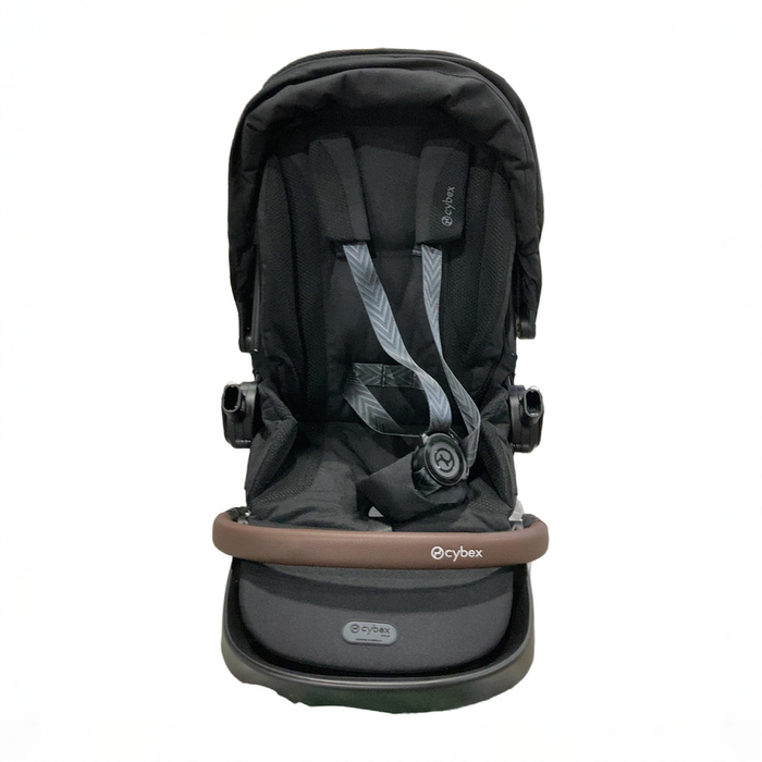 Shop Cybex Gazelle S Seat Unit, Brown Bumper Bar, Moon Black at GoodBuy Gear