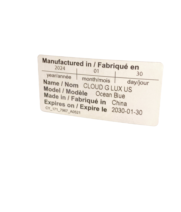 Shop Cybex Cloud G Lux with SensorSafe, 2024, Ocean Blue at GoodBuy Gear