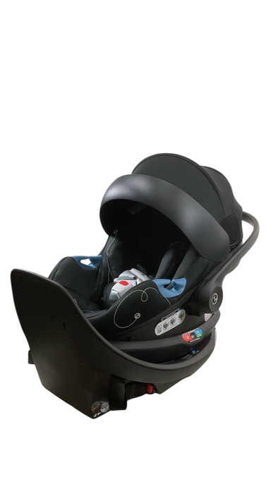 Shop Cybex Eos and Aton G Swivel Travel System, 2024, Black Frame, Moon Black at GoodBuy Gear