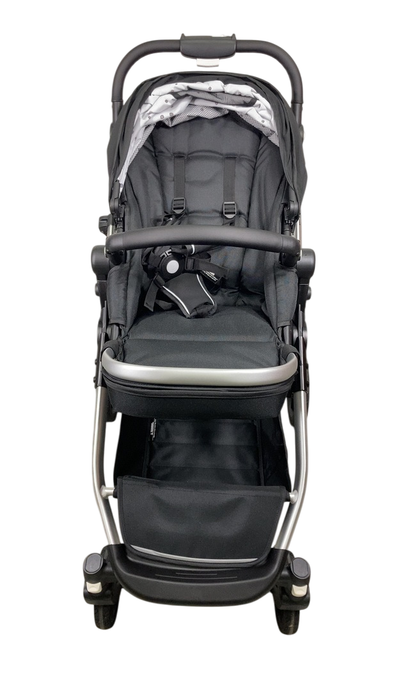 Shop Mockingbird Single to Double 2.0 Stroller, 2024, Black, Silver With Black Leather, Watercolor Drops at GoodBuy Gear