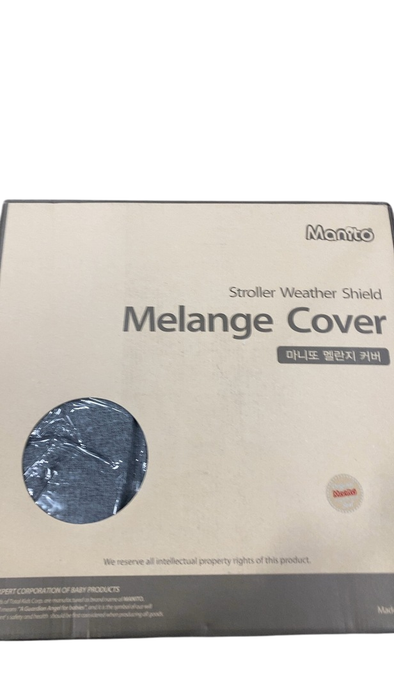 Shop Manito Melange Alpha Stroller Weather Shield, Black/Gray at GoodBuy Gear