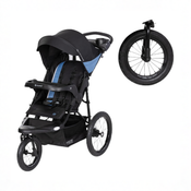 Shop Baby Trend Expedition Flat Jogger with LED Lights, 2025, Dash Blue at GoodBuy Gear