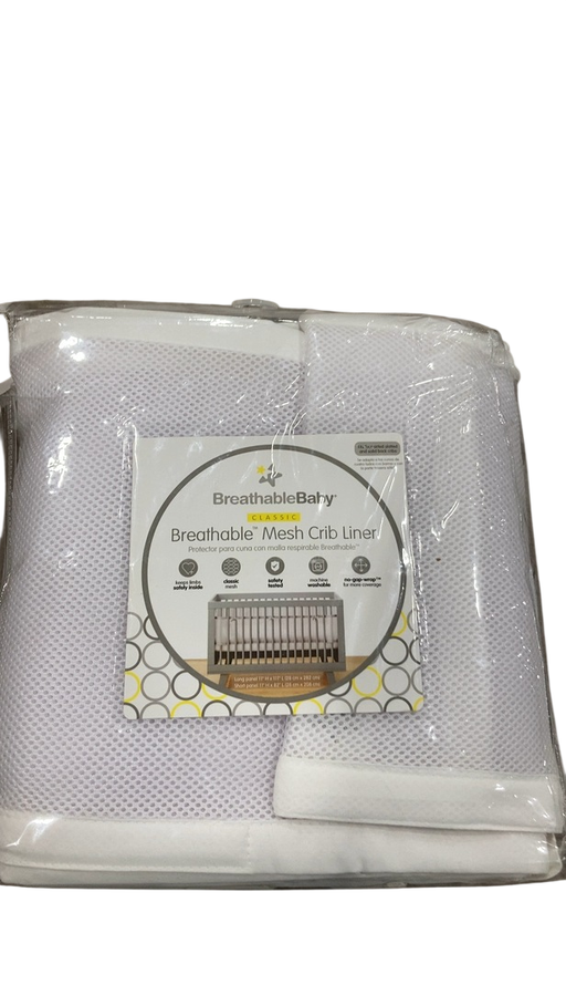 Shop Breathable Baby Mesh Crib Liner, Full Size/4 Sides, White at GoodBuy Gear