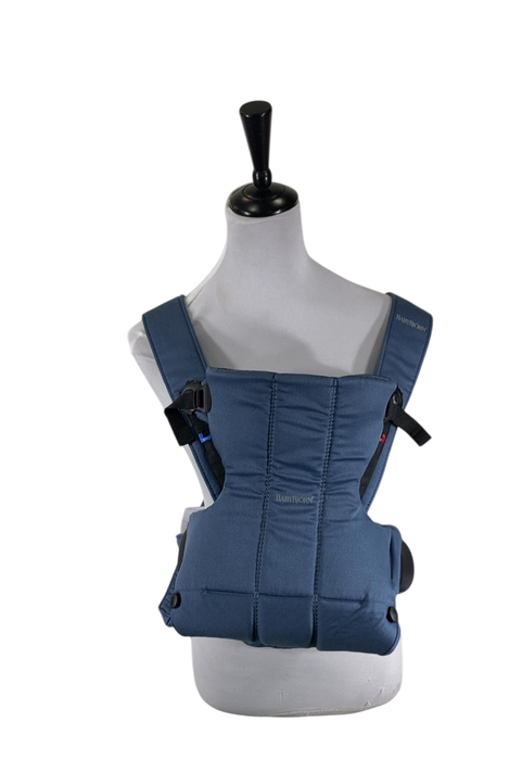 Shop BabyBjorn Baby Carrier Mini, Vintage Indigo Woven at GoodBuy Gear