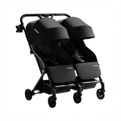 Shop Mompush Lithe Double Stroller, 2026, Black at GoodBuy Gear
