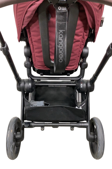 Shop Bugaboo Kangaroo Single To Double Stroller, 2024, Dark Cherry at GoodBuy Gear