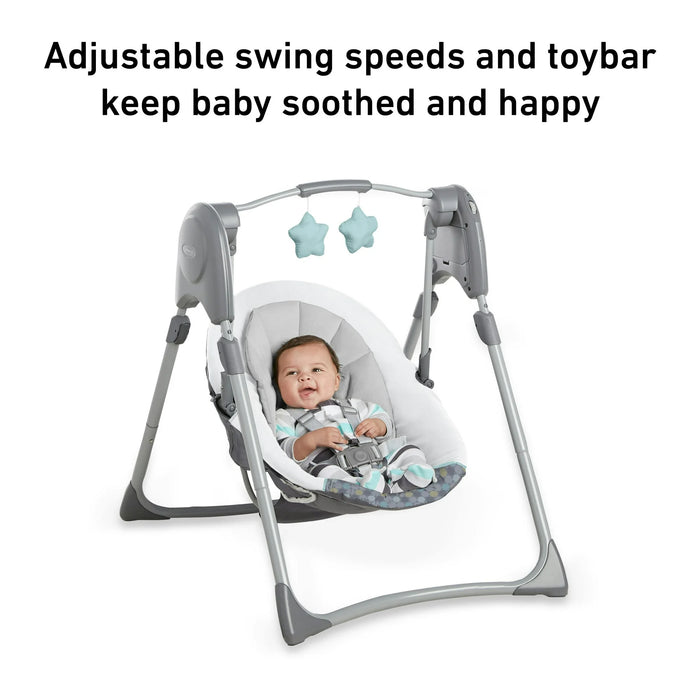Graco Slim Spaces Compact Baby Swing, Tilden