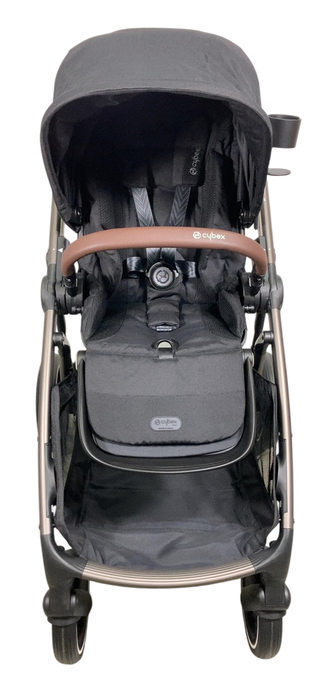 Shop Cybex Gazelle S Modular Stroller, 2024, Moon Black, Taupe Frame at GoodBuy Gear