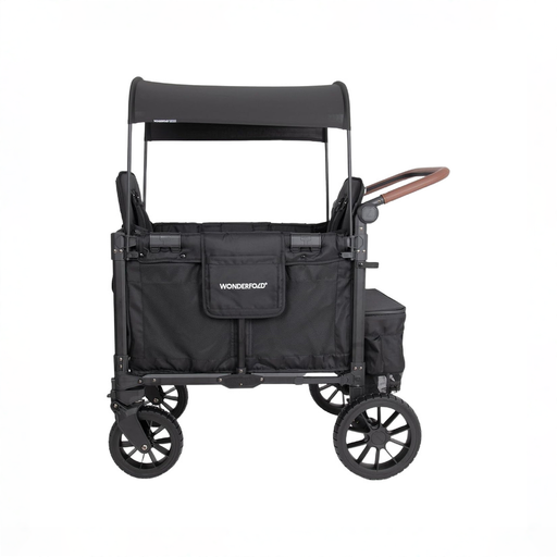 Shop Wonderfold W2 Luxe Pro Double Stroller Wagon, 2 Seater, Jet Black at GoodBuy Gear