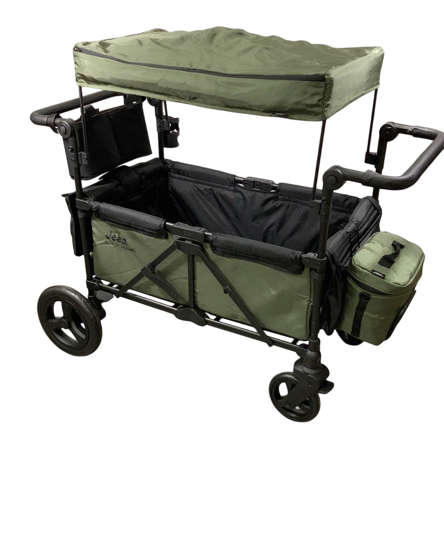 Delta Children Jeep Wrangler Stroller Wagon, Green, 2023