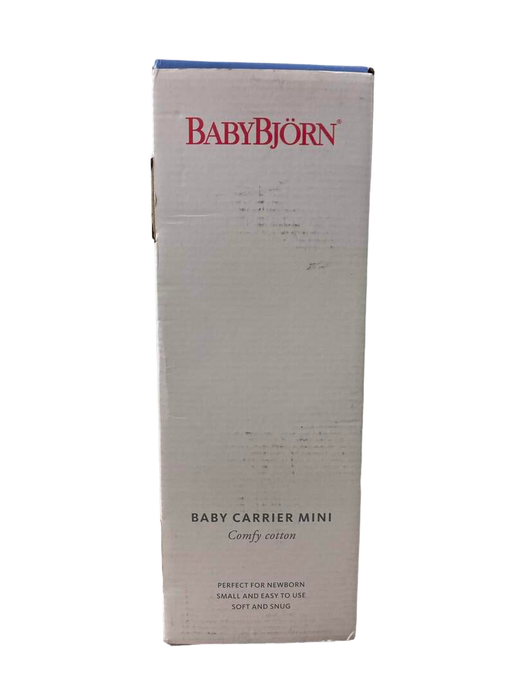 Shop BabyBjorn Baby Carrier Mini, Vintage Indigo Woven at GoodBuy Gear