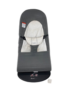 used BabyBjorn Bouncer Balance, Dark Grey/Grey, Black Frame