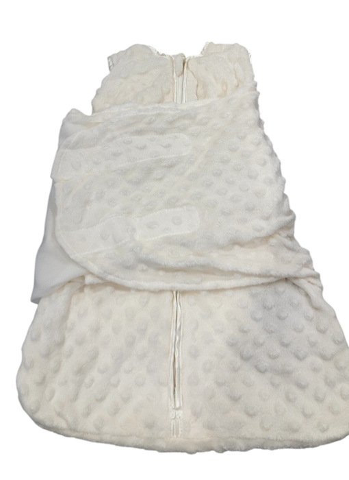 Shop Halo Sleepsack Swaddle Plushy Dot Velboa, Cream, Newborn at GoodBuy Gear
