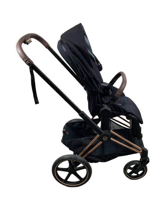 Cybex PRIAM Stroller, 2022, Deep Black, Rosegold