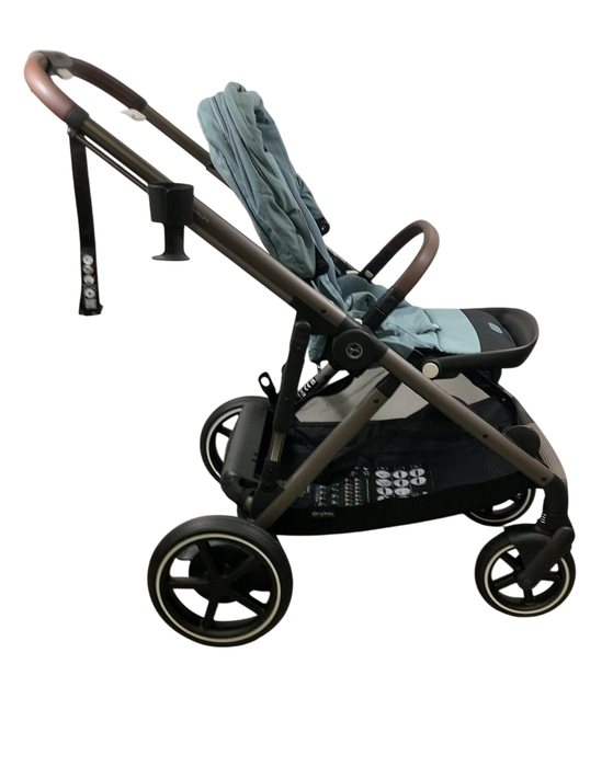 Shop Cybex e-Gazelle S Stroller, 2024, Stormy Blue, Taupe at GoodBuy Gear