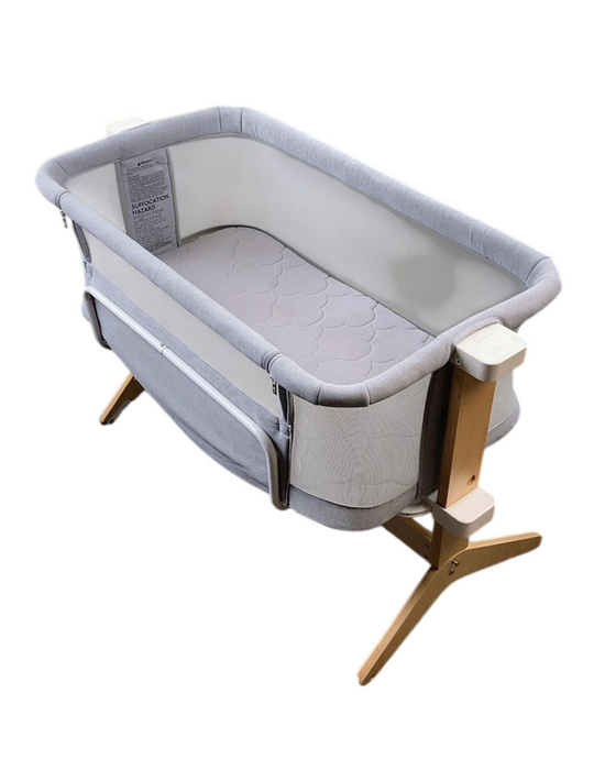 Shop Newton Bassinet And Bedside Sleeper, Grey/Birch at GoodBuy Gear