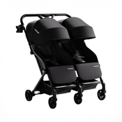 Shop Mompush Lithe Double Stroller, 2026, Black at GoodBuy Gear