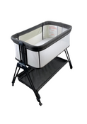 Shop Baby Joy Easy Folding Portable Baby Crib with 7 Adjustable Heights, Black at GoodBuy Gear