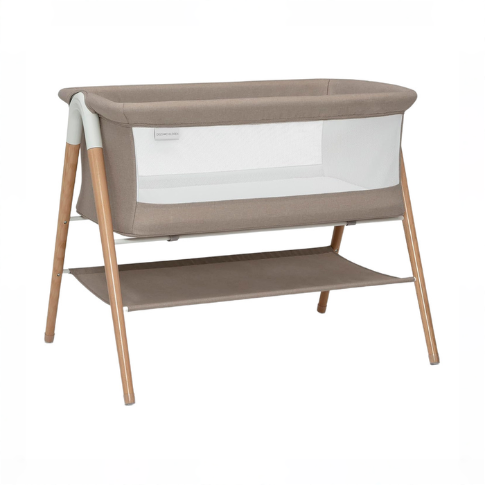 Shop Delta Children Bondi Beechwood by The Bed Bassinet, Tan at GoodBuy Gear