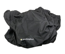 Shop Mockingbird Single 2.0 Stroller, 2024, Black, Silver With Black Leather, Windowpane at GoodBuy Gear