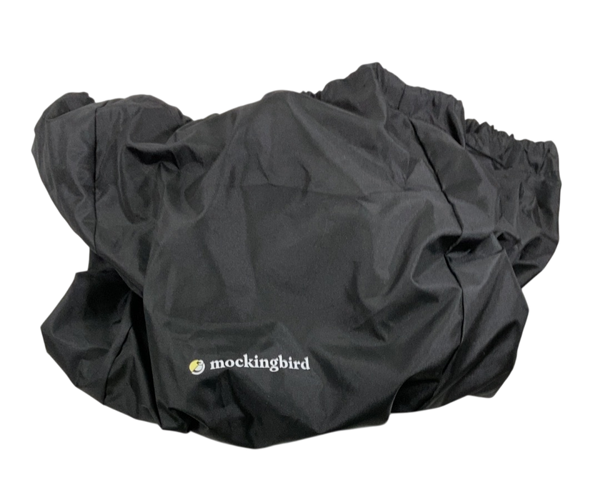 Shop Mockingbird Single 2.0 Stroller, 2024, Black, Silver With Black Leather, Windowpane at GoodBuy Gear