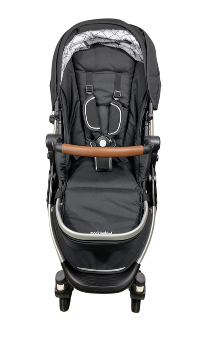 Shop Mockingbird Single 2.0 Stroller, 2024, Black, Silver With Penny Leather, Windowpane at GoodBuy Gear