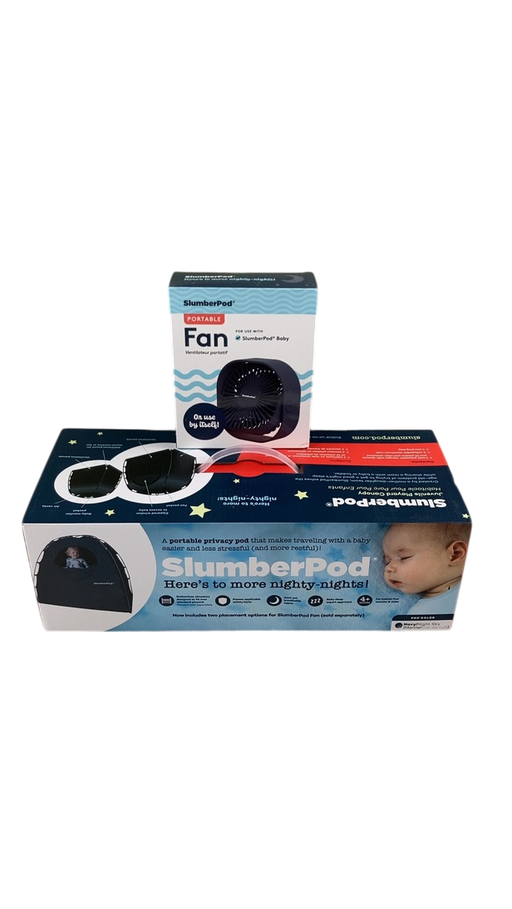 Shop SlumberPod 3.0 Sleep Canopy with Fan, Navy with Night Sky Accents at GoodBuy Gear
