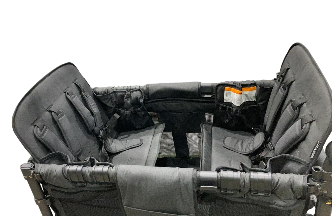 Shop Wonderfold W4 Luxe Quad Stroller Wagon, 2024, Charcoal Grey with Black Frame at GoodBuy Gear