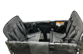 Shop Wonderfold W4 Luxe Quad Stroller Wagon, 2024, Charcoal Grey with Black Frame at GoodBuy Gear