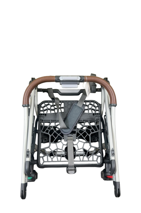 Shop DRAFT - UPPAbaby MINU Stroller Frame Only, Silver with Saddle Leather, unknown at GoodBuy Gear