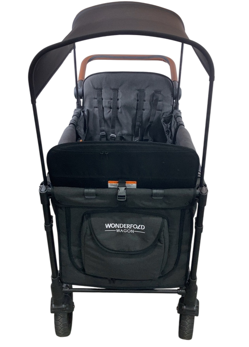 Shop Wonderfold W4 Luxe Quad Stroller Wagon, 2021, Charcoal Grey with Black Frame at GoodBuy Gear