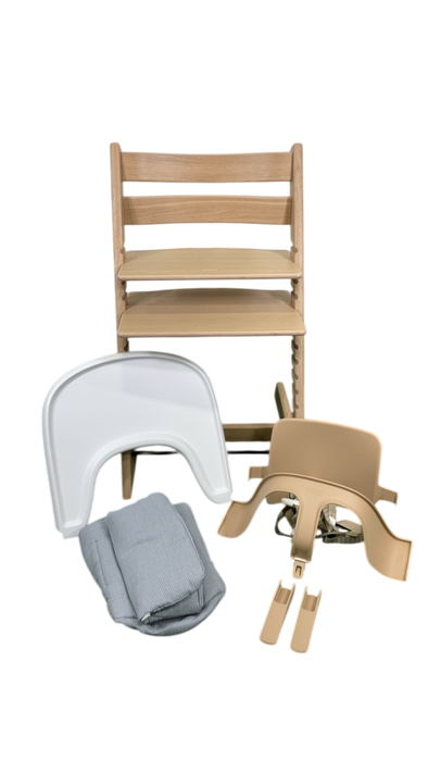 Shop Stokke Tripp Trapp Complete High Chair, Oak Natural, Nordic Blue, 1 at GoodBuy Gear