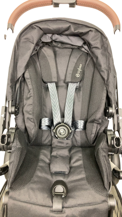 Shop Cybex Gazelle S Modular Stroller, 2024, Moon Black, Silver Frame at GoodBuy Gear