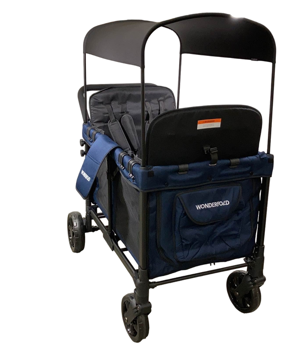 secondhand Wonderfold W4 Multifunctional Quad Stroller Wagon, 2023, Noble Navy