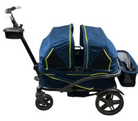 Shop Gladly Family Anthem4 Classic 4 Seater All Terrain Wagon Stroller, Neon Indigo at GoodBuy Gear