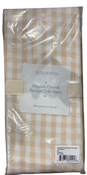 Shop Soundly Percale Organic Crib Sheet, Tan Gingham at GoodBuy Gear