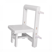 Shop Busy Kids Fold 'N Store Step Stool, White at GoodBuy Gear