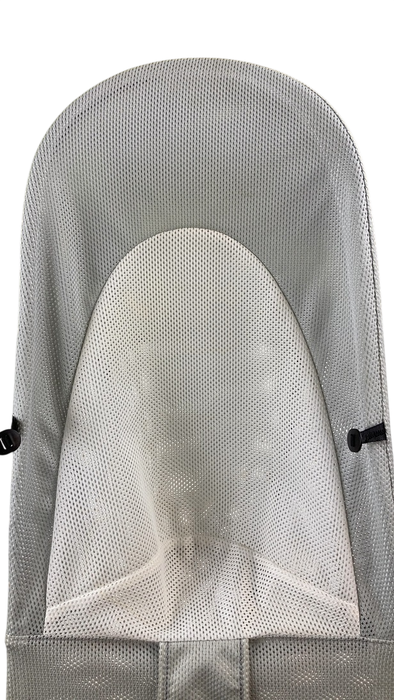 Shop BabyBjorn Bouncer Balance Soft, Black Frame, Silver White Mesh at GoodBuy Gear