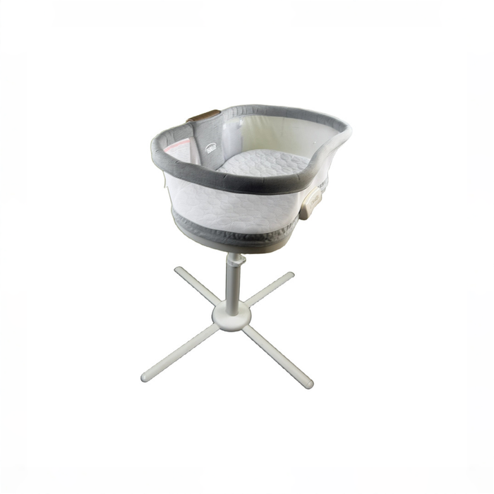 Shop Halo BassiNest Swivel Sleeper Luxe Series, Dove Grey Tweed at GoodBuy Gear