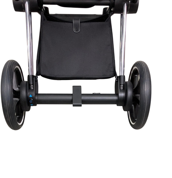 Shop Cybex E-PRIAM Stroller Frame Only, 2021, Chrome With Black Details, without Battery at GoodBuy Gear