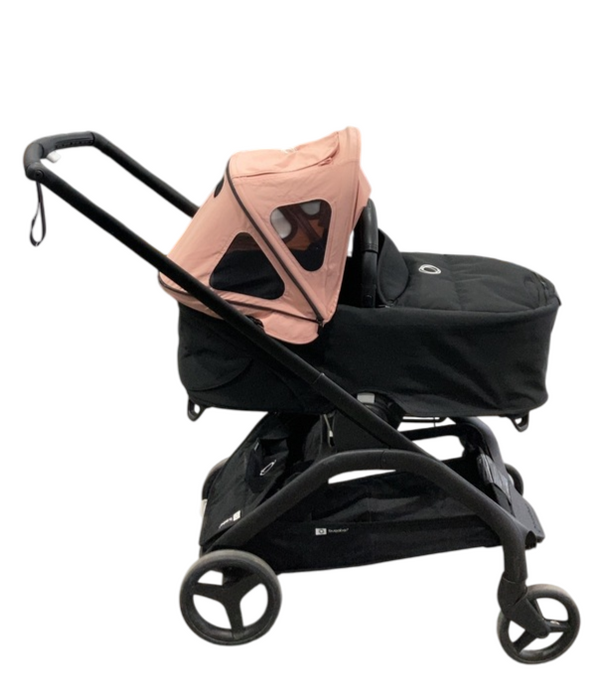 Shop Bugaboo Dragonfly Bassinet and Seat Stroller, 2023, Black, Midnight Black, Pink at GoodBuy Gear