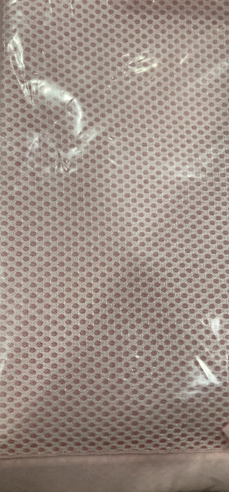 Breathable Baby Mesh Crib Liner, Light Pink