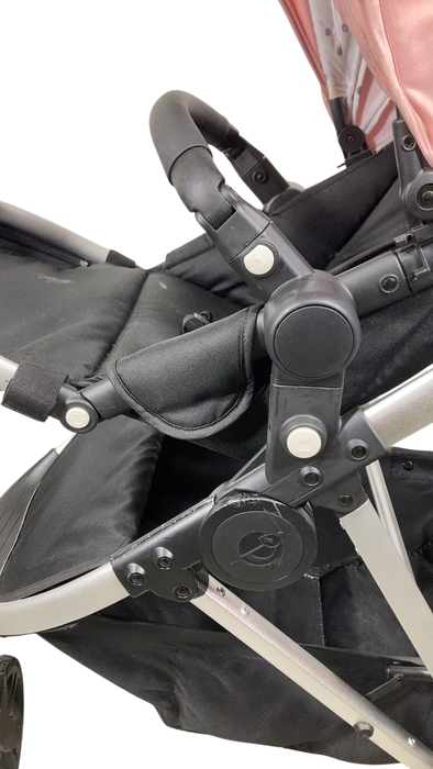 Shop Mockingbird Single 2.0 Stroller, 2024, Bloom, Silver With Black Leather, Watercolor Drops at GoodBuy Gear