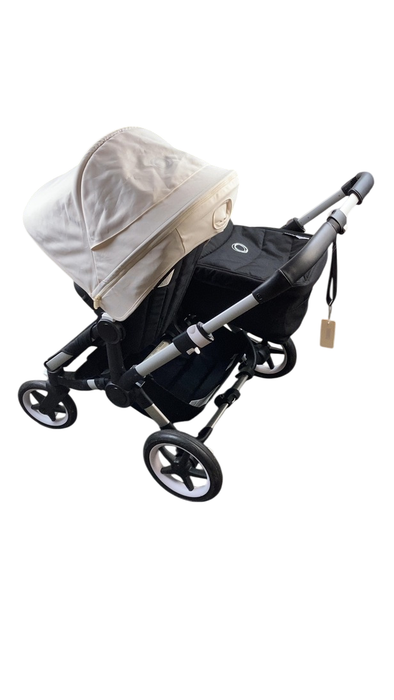 Shop Bugaboo Donkey 3 Duo Stroller, 2021, Fresh White, Black, Aluminium at GoodBuy Gear