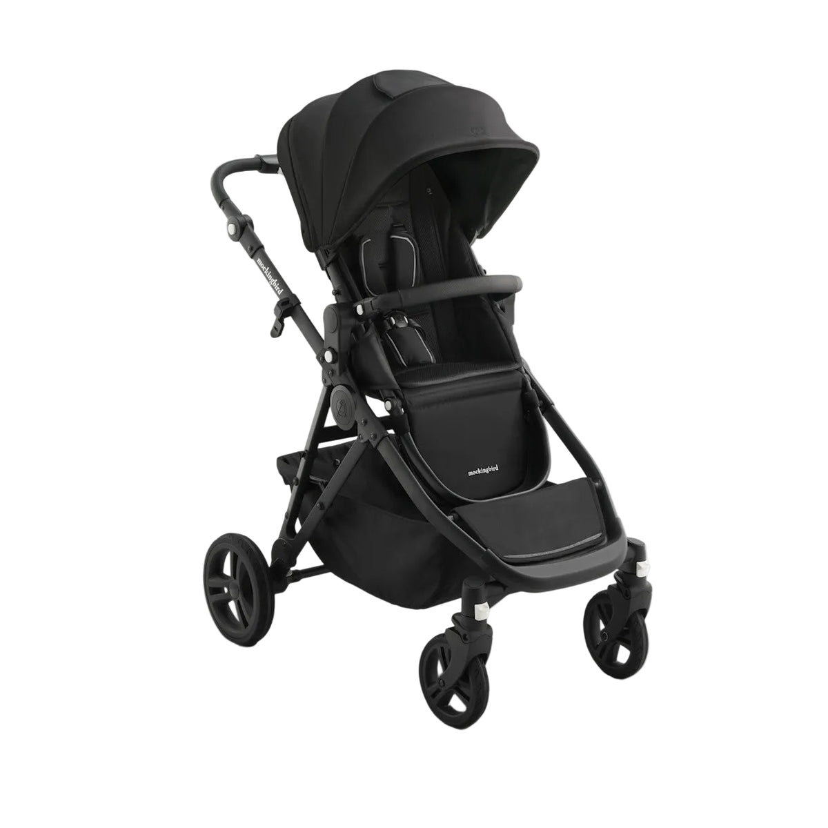 Mockingbird Single to Double 3.0 Stroller, 2025, Solid Black, Charcoal ...
