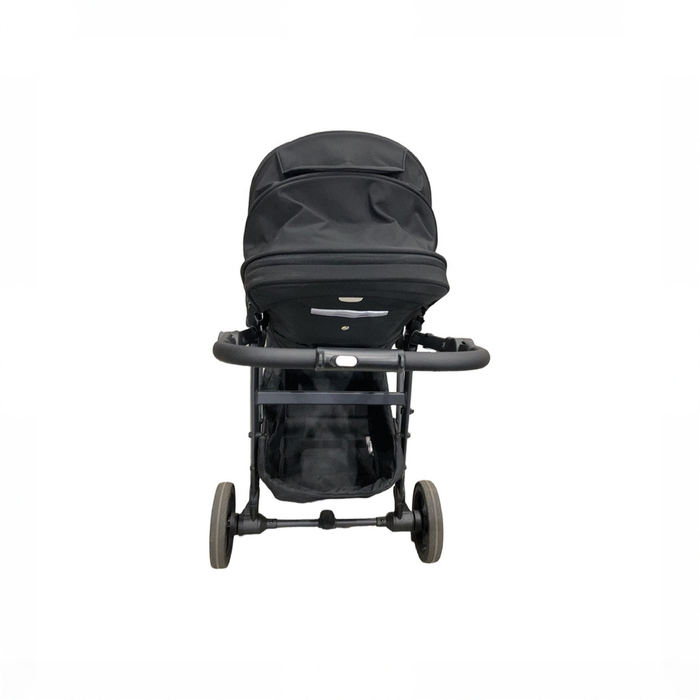 Shop Mockingbird Single to Double 3.0 Stroller, 2025, Charcoal with Black Leather, Solid Black at GoodBuy Gear